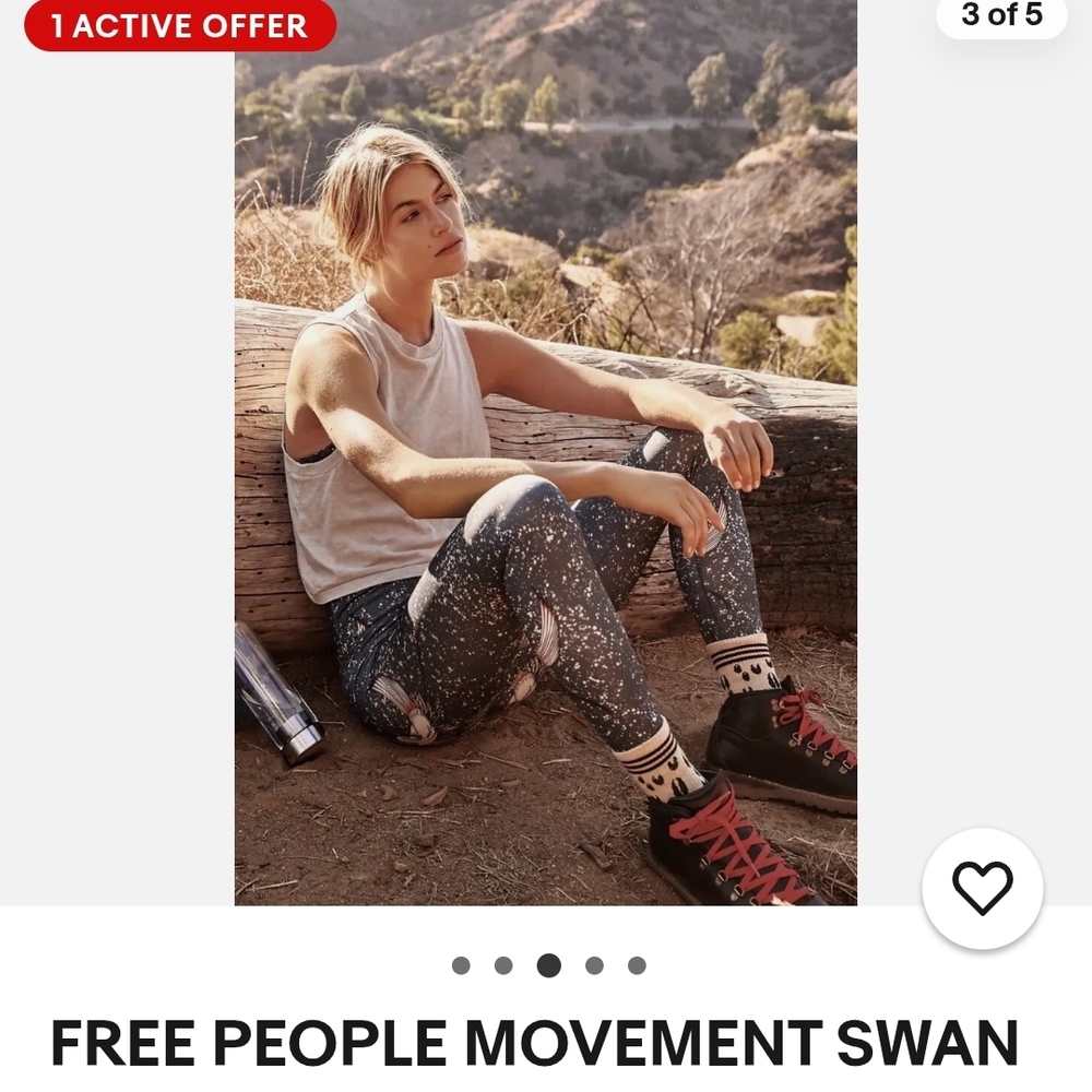 Free People Movement Swan Patterned Leggings